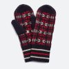 multi-ayla fair isle mittens-flat view