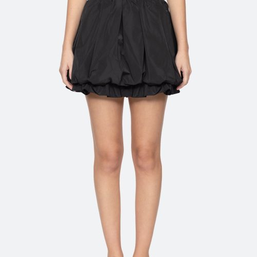 black-belen mini skirt-front view