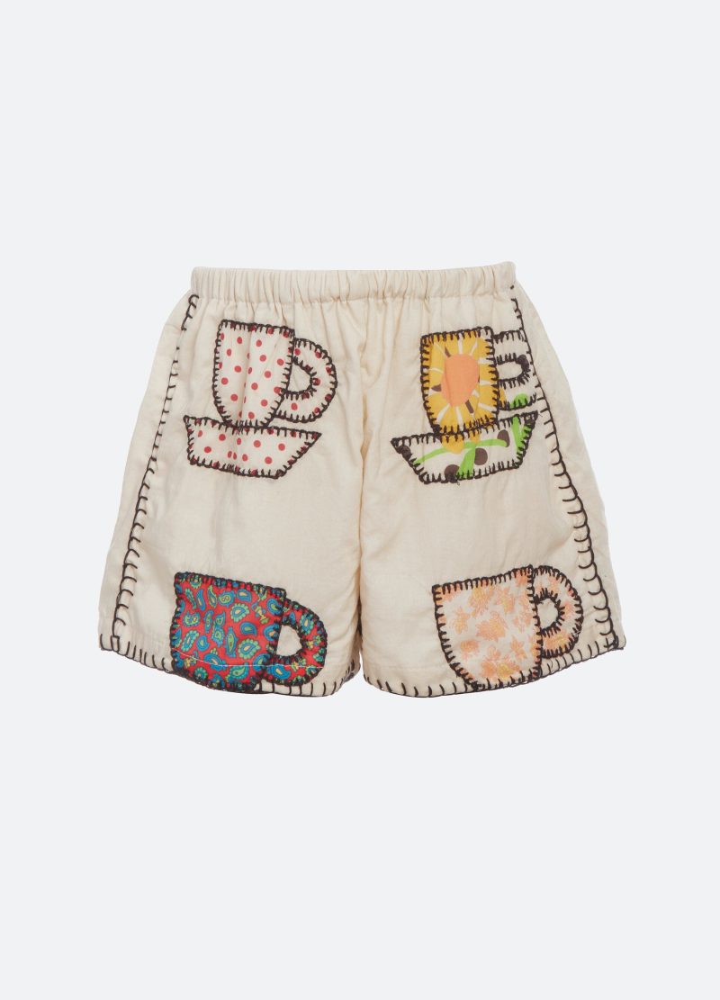 multi-karmen kids shorts-front view