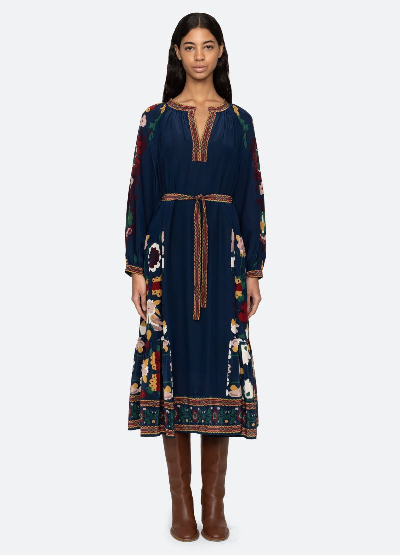 navy-cassia dress-front view