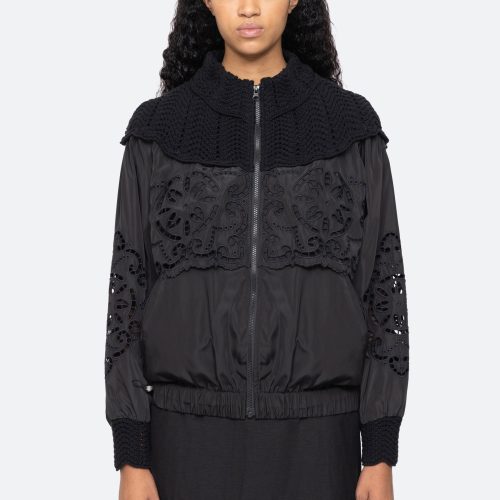 black-dahlia windbreaker-front view