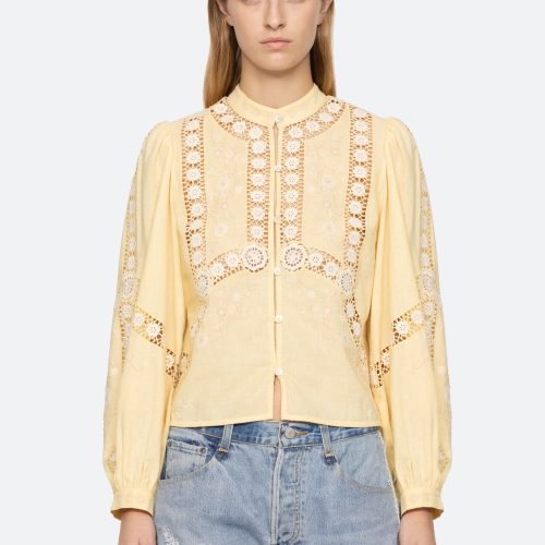 yellow-vesna blouse-front view 2