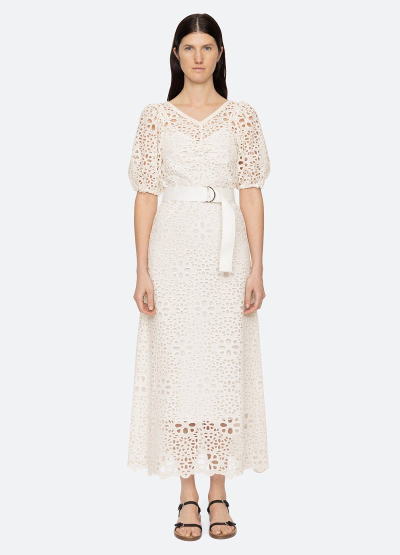 cream-lumi s/s dress-front view 2