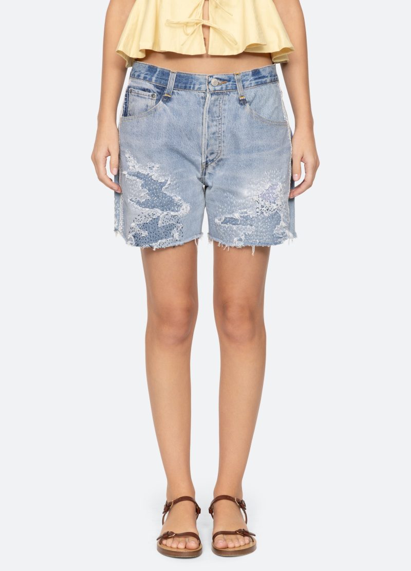 blue-oli shorts-front view